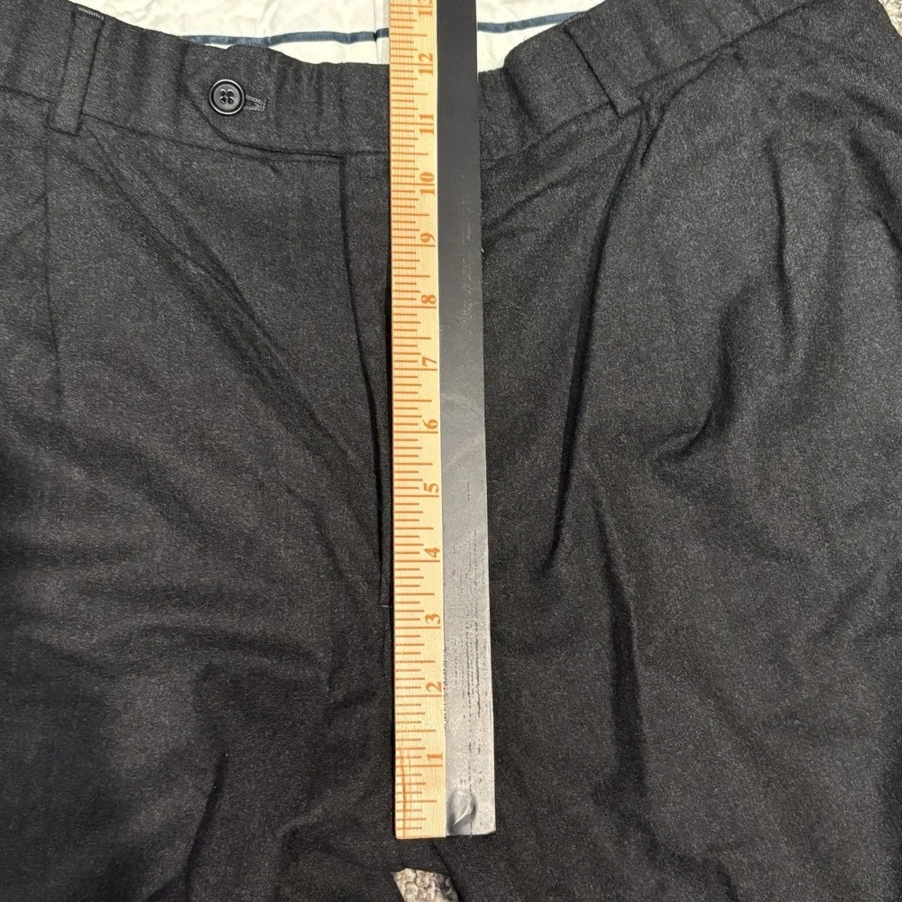 Brooks Brothers 1818 Madison Pants Size 40R Gray Wool Plaid Trousers‎